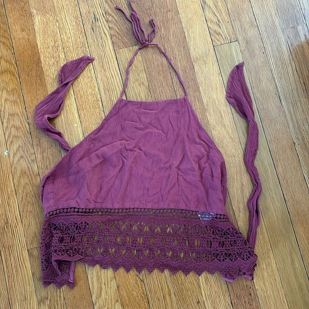 Crochet halter top